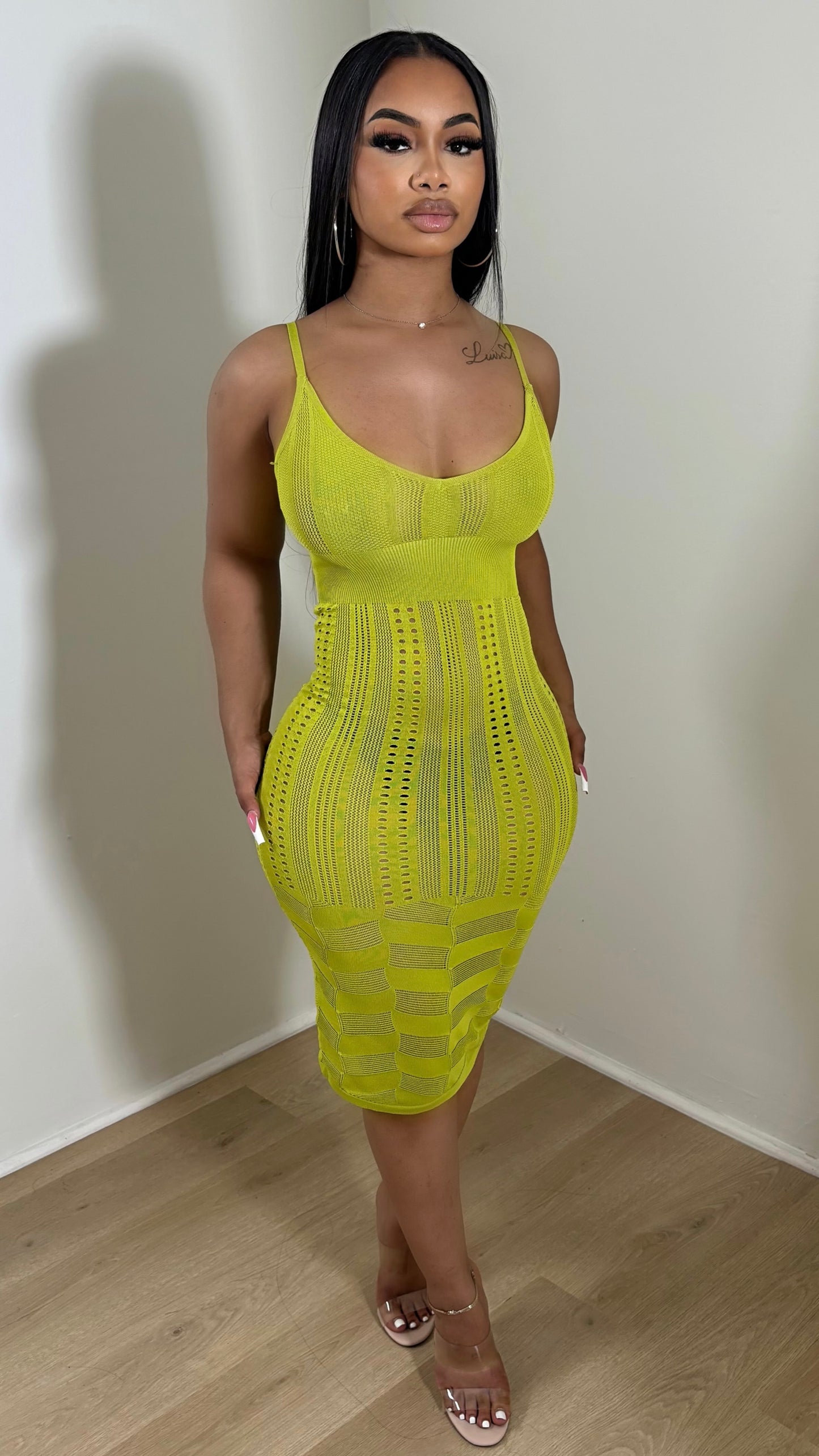 KIANA MIDI (LIME)