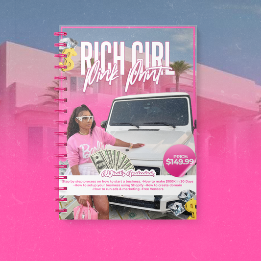 RICH GIRL PINK PRINT