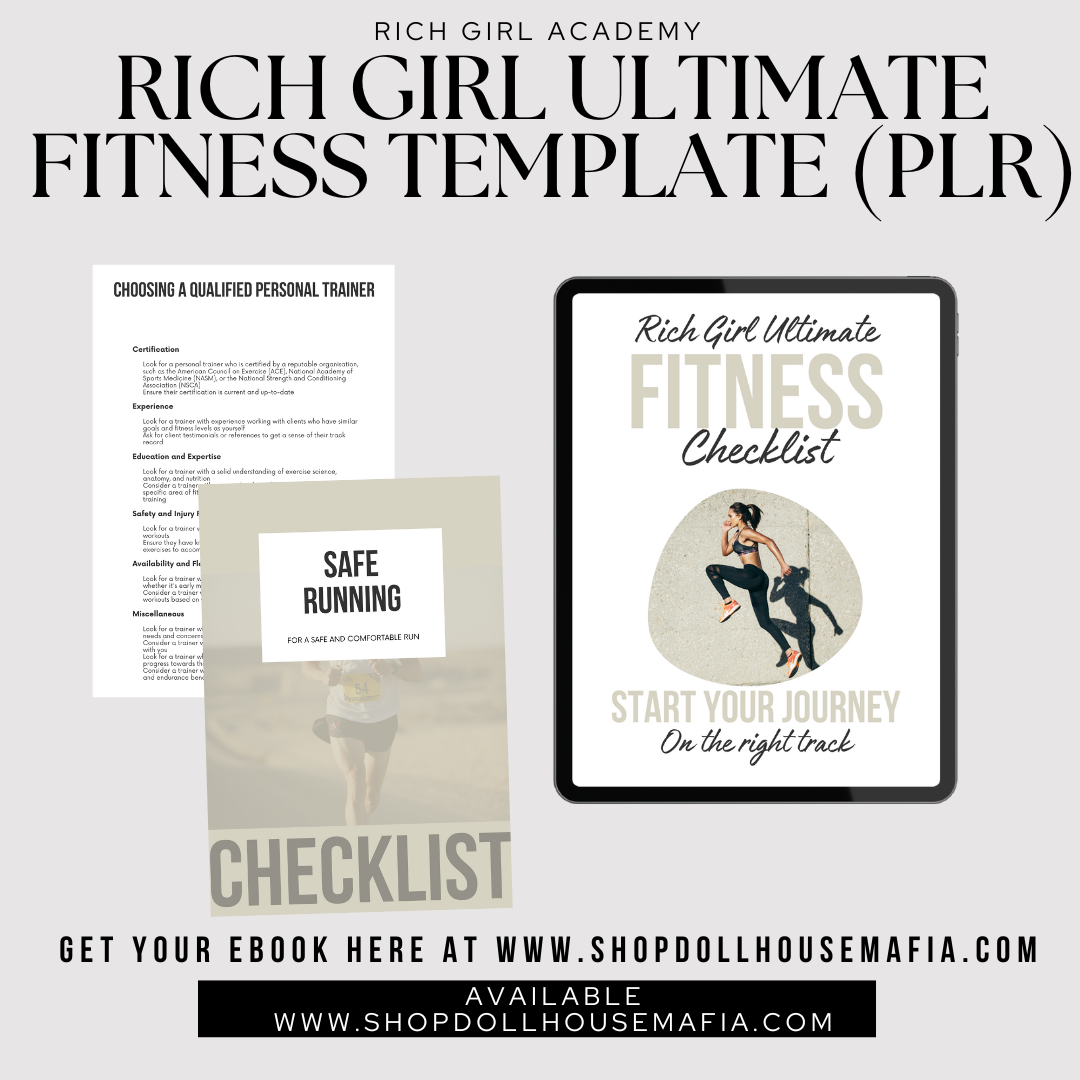 RICH GIRL ULTIMATE FITNESS TEMPLATE (PLR)