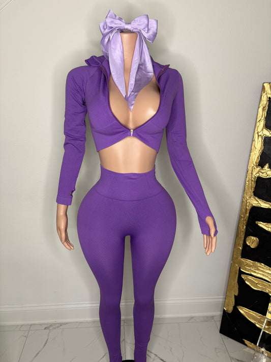 PORCHE TWO-PIECE SET (PURPLE)