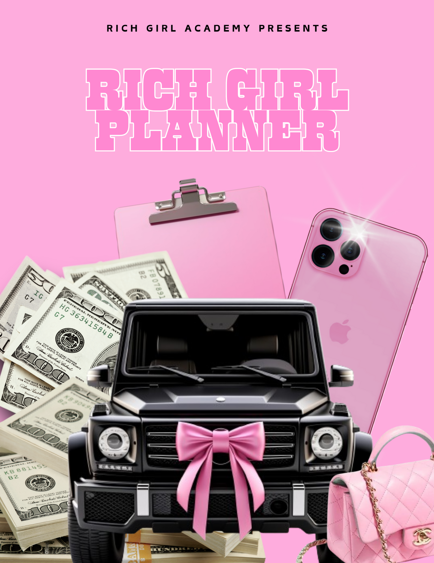 RICH GIRL BOSS PLANNER TEMPLATE (PLR)