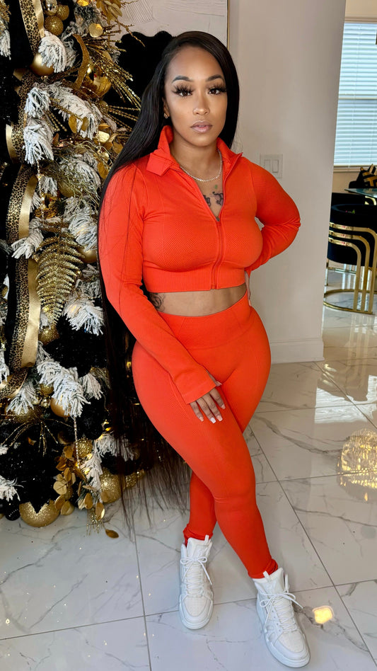 PORCHE TWO-PIECE SET (ORANGE)