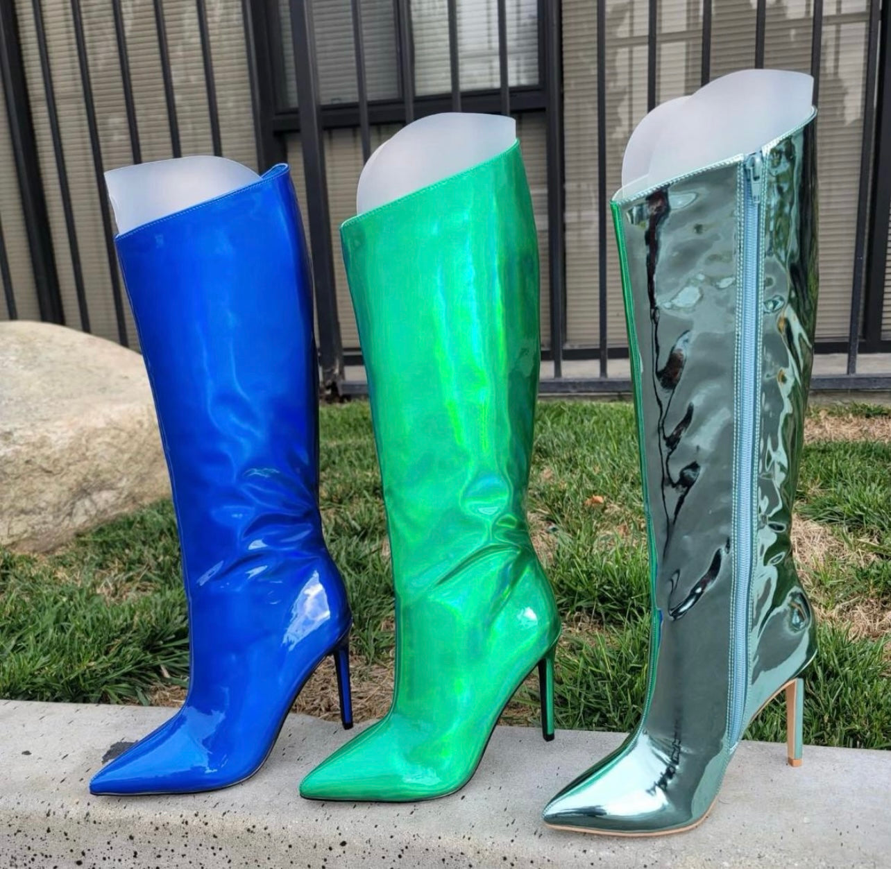 RIANA METALLIC BOOTS