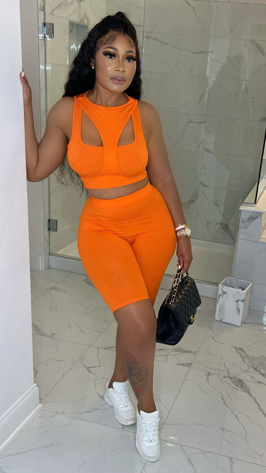 SOIRE SHORT SET (Orange)