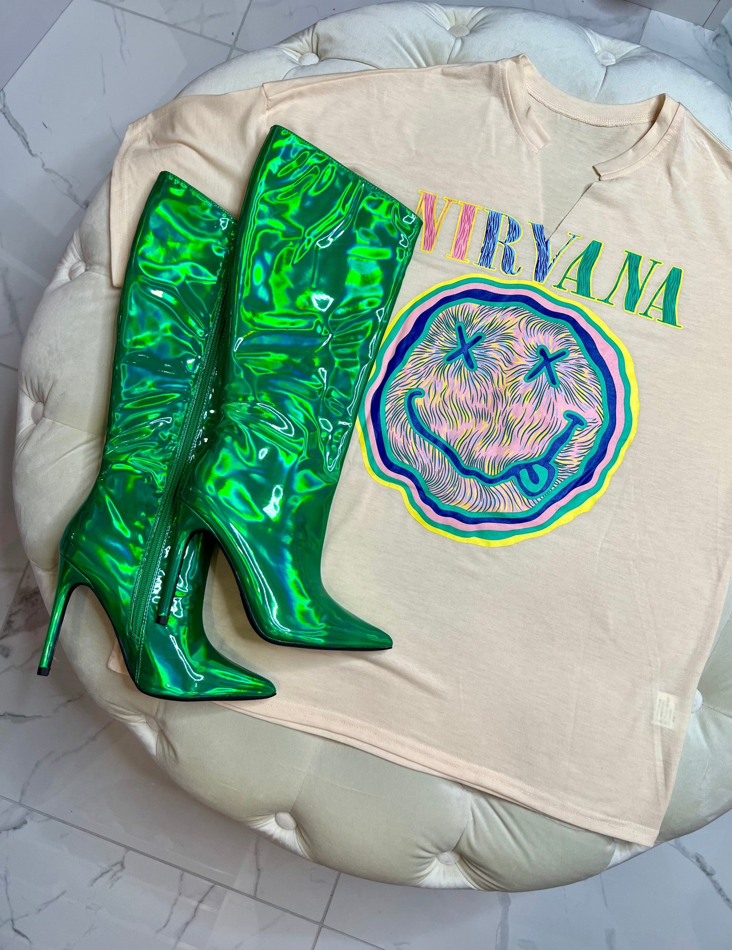 RIANA METALLIC BOOTS