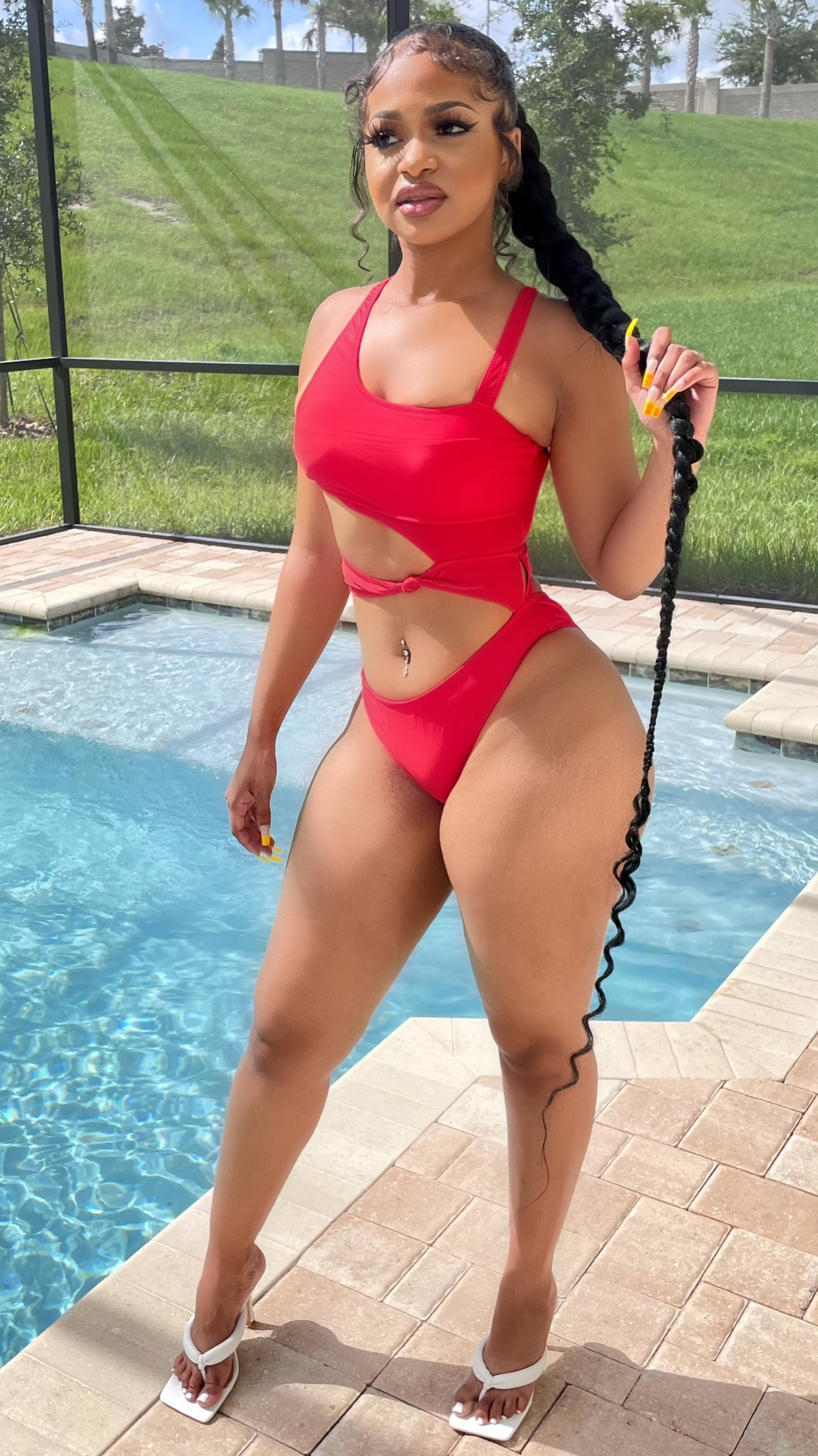 LAVISH MONOKINI (RED)