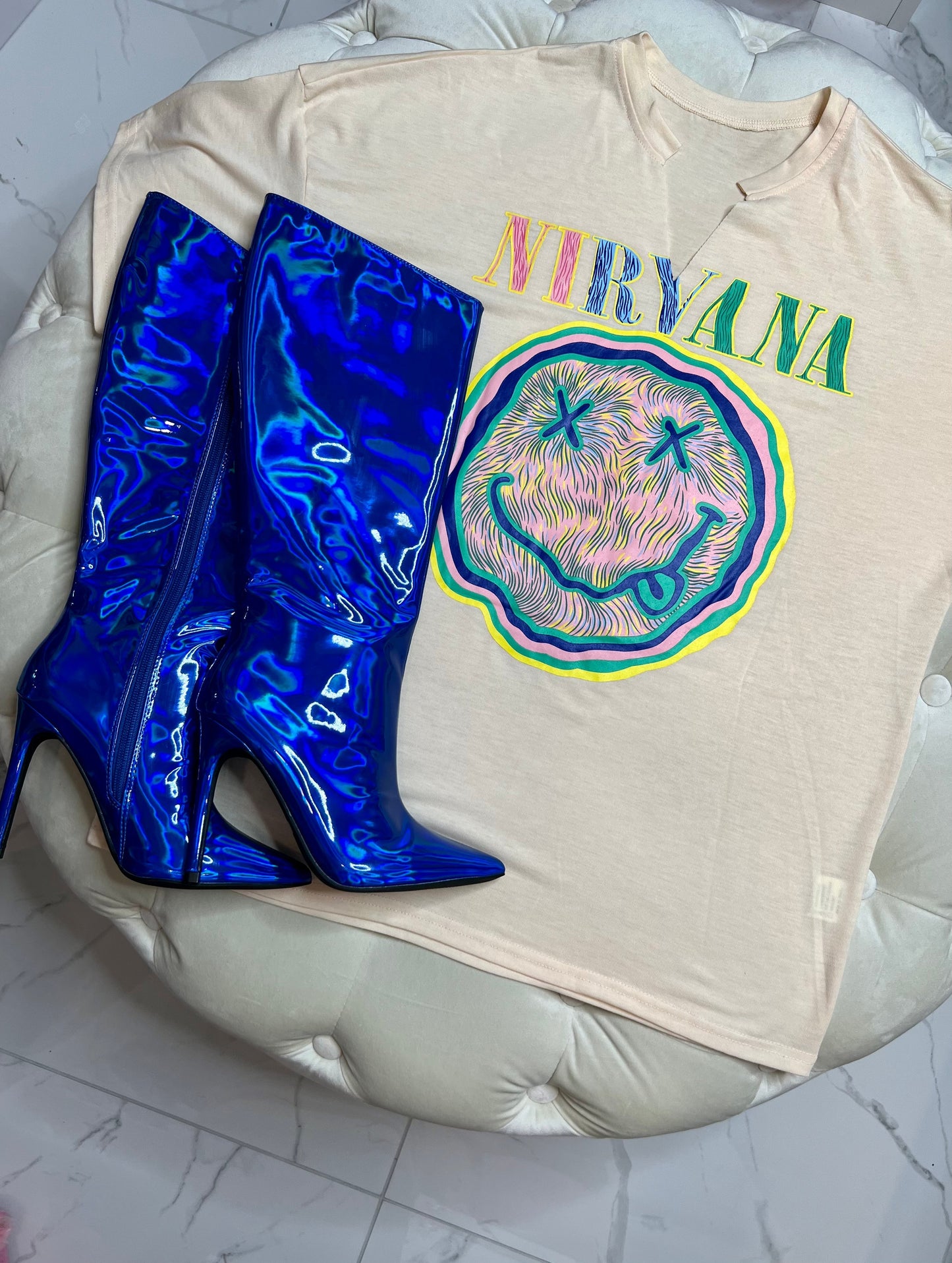 RIANA METALLIC BOOTS